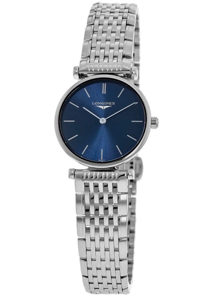 Longines La Grande Classique Quartz Blue Dial Steel Reloj de mujer