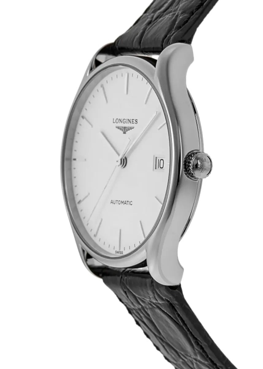 Longines Lyre Automatic White Dial Leather Strap Unisex Watch
