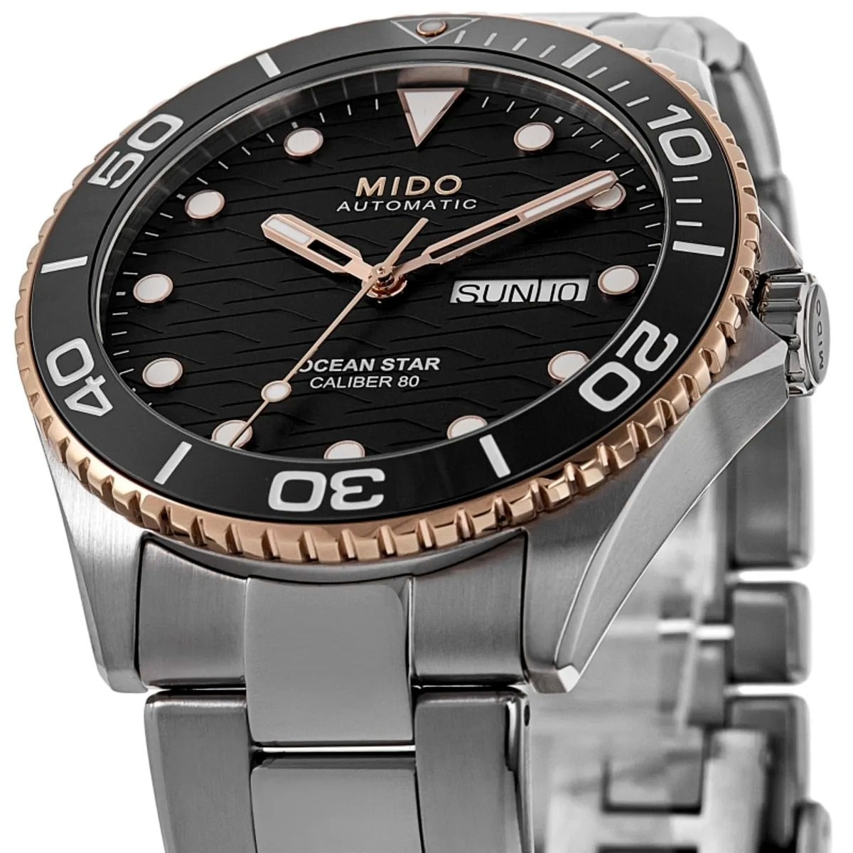 Mido Ocean Star 200 C Black Dial Grey Steel
