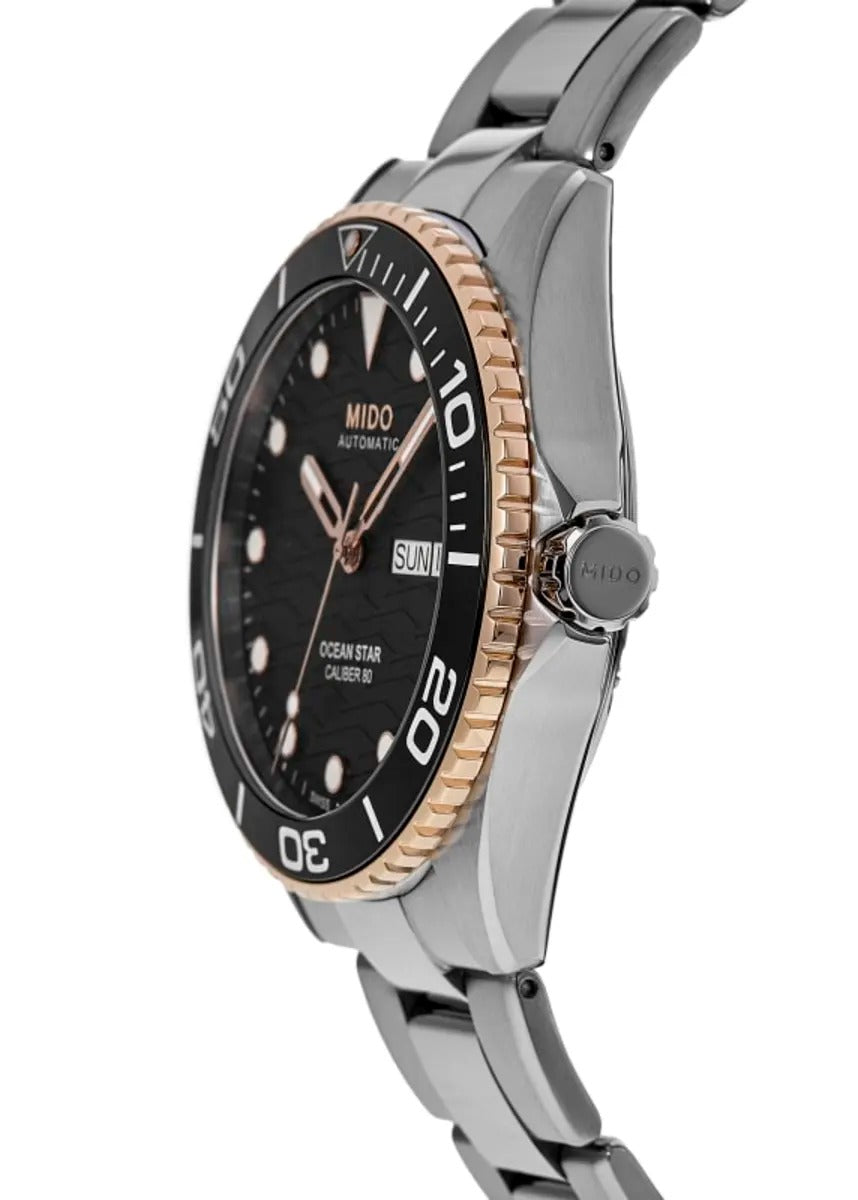 Mido Ocean Star 200 C Black Dial Grey Steel
