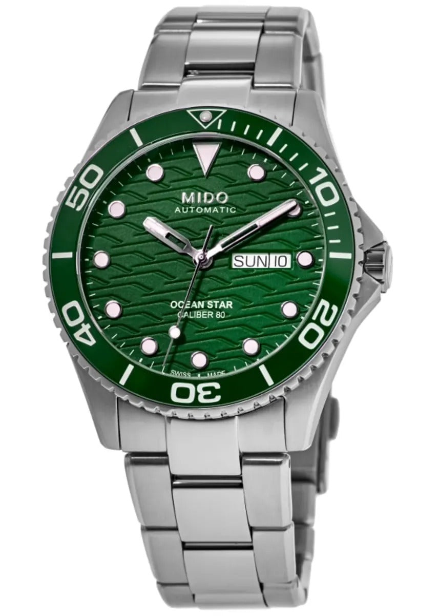 Mido Ocean Star 200 C Green Dial Steel Reloj de hombre