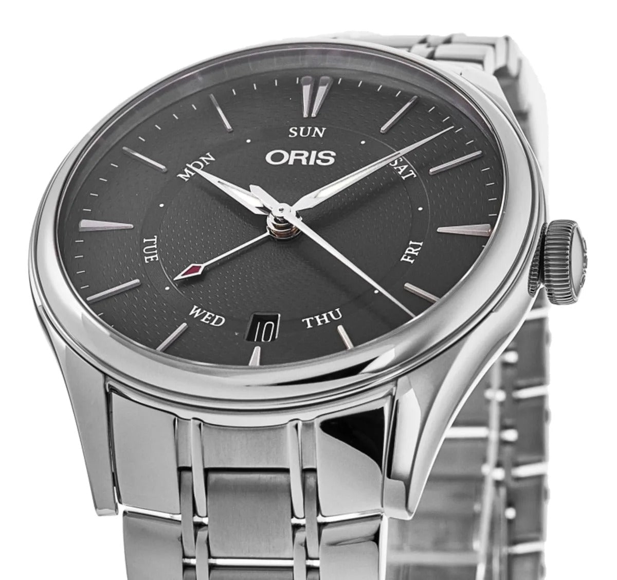 Oris Artelier Pointer Day Date Automatic Grey Dial Stainless Steel