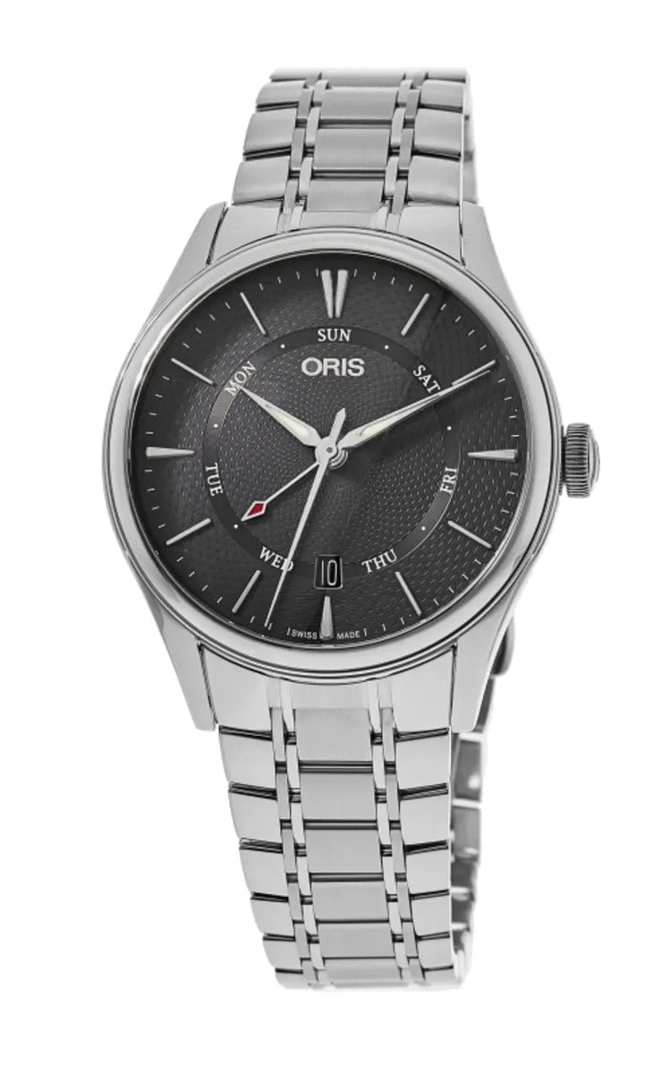 Oris Artelier Pointer Day Date Automatic Grey Dial Stainless Steel Reloj de hombre