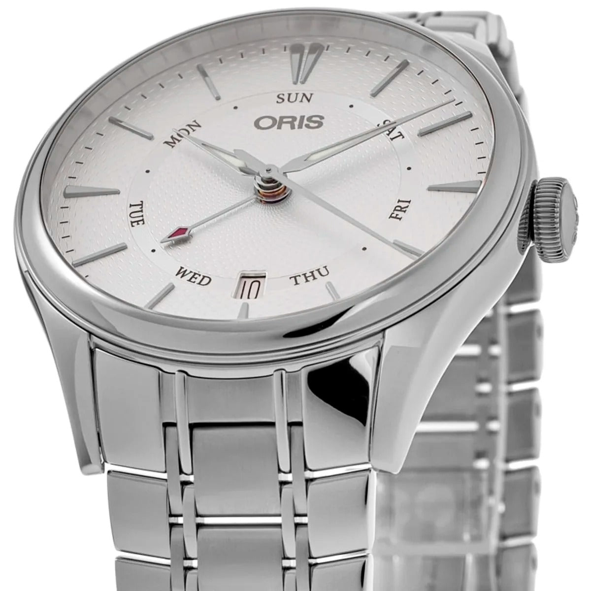 Oris Artelier Pointer Day Date Automatic Silver Dial Steel