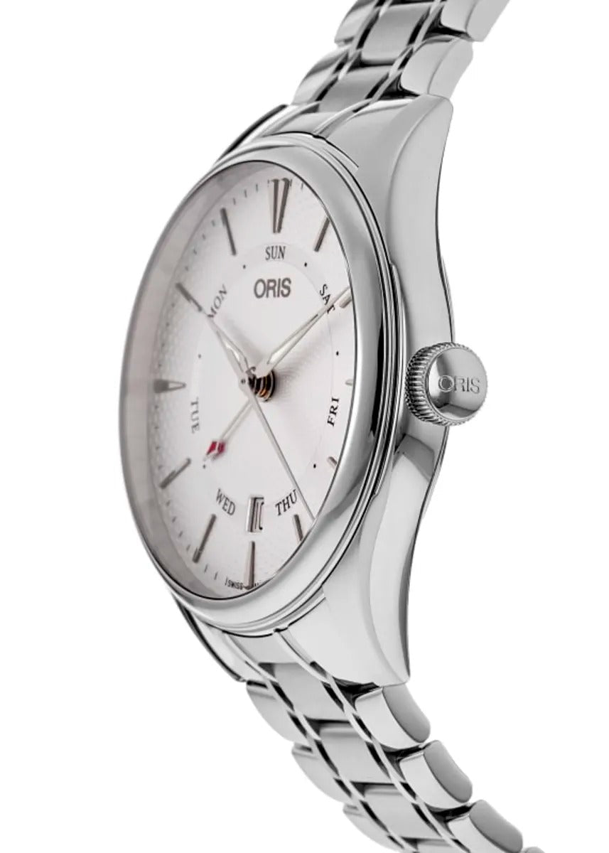 Oris Artelier Pointer Day Date Automatic Silver Dial Steel