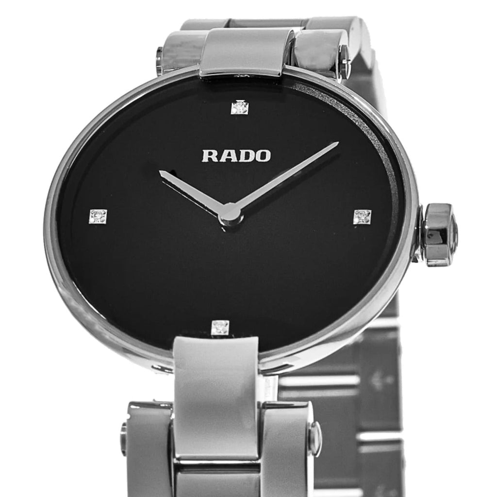 Rado Coupole S Quartz Jubile Black Diamond Dial Steel