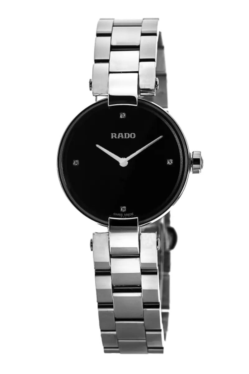 Rado Coupole S Quartz Jubile Black Diamond Dial Steel Reloj de mujer