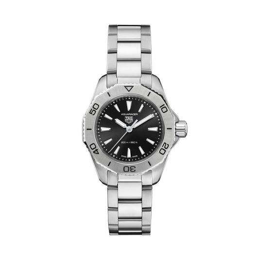 Tag Heuer Aquaracer Professional 200 Quartz Black Dial Steel Reloj de mujer