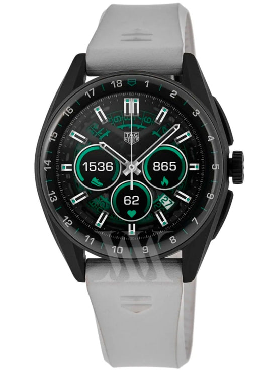 Tag Heuer Connected Calibre E4 - 42mm Special Golf Edition Digital Dial White Rubber Strap Reloj de hombre