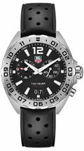 Tag Heuer Formula 1 Quartz Alarm Black Dial Rubber Strap Reloj de hombre
