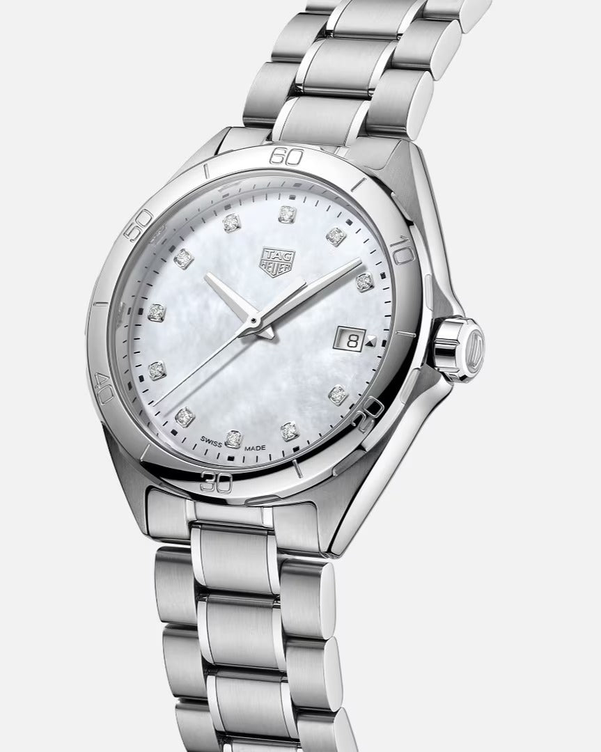 Tag Heuer Formula 1 Quartz Mother Of Pearl Diamond Dial Steel Reloj de mujer