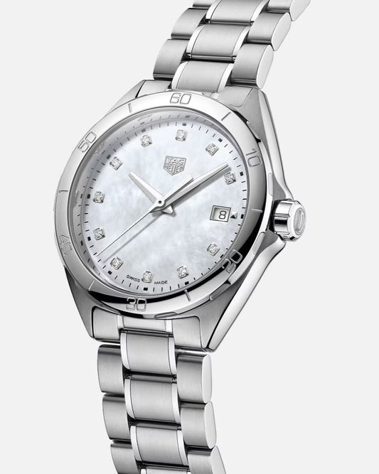Tag Heuer Formula 1 Quartz Mother Of Pearl Diamond Dial Steel Reloj de mujer