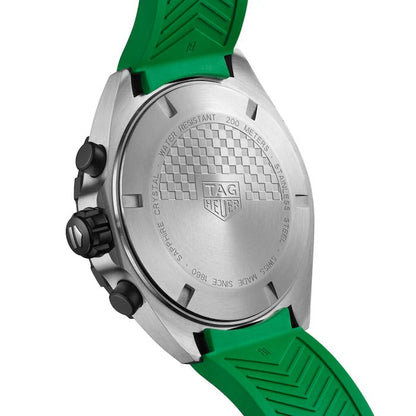 Tag Heuer Formula 1 Quartz Chronograph Green Dial Rubber Strap