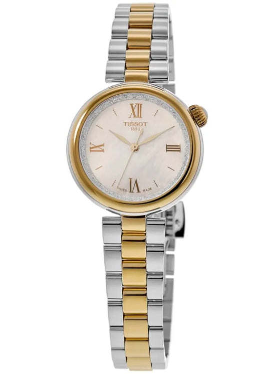 Tissot Desir Powermatic 80 Mother of Pearl Dial Two-Tone Steel Reloj de mujer