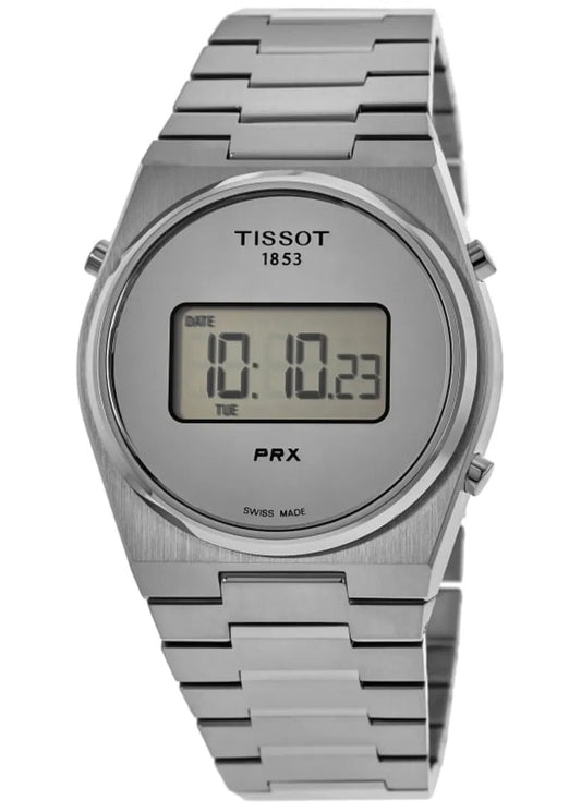Tissot PRX 39mm Silver Digital Dial Steel Reloj de hombre