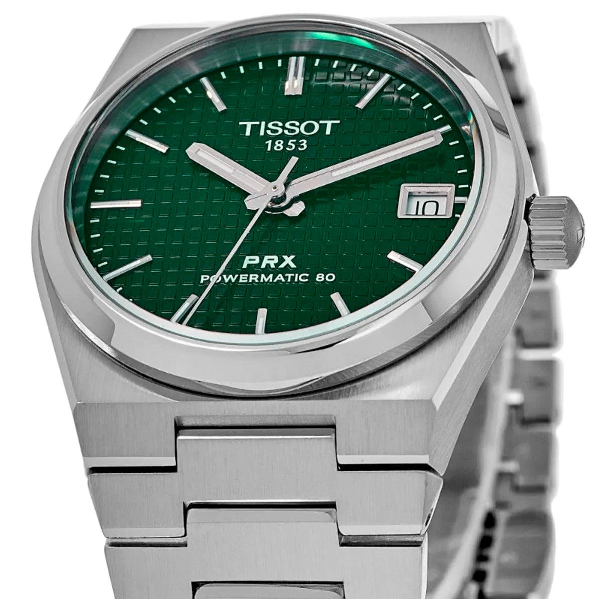 Tissot PRX Powermatic 80 35mm Automatic Green Dial Steel Unisex Watch