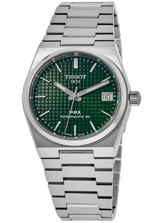 Tissot PRX Powermatic 80 35mm Automatic Green Dial Steel Unisex Watch