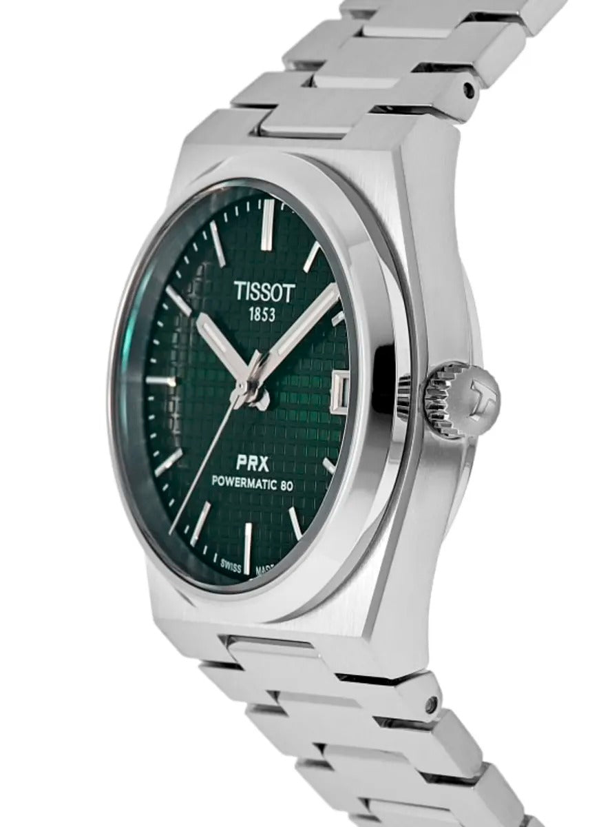 Tissot PRX Powermatic 80 35mm Automatic Green Dial Steel Unisex Watch