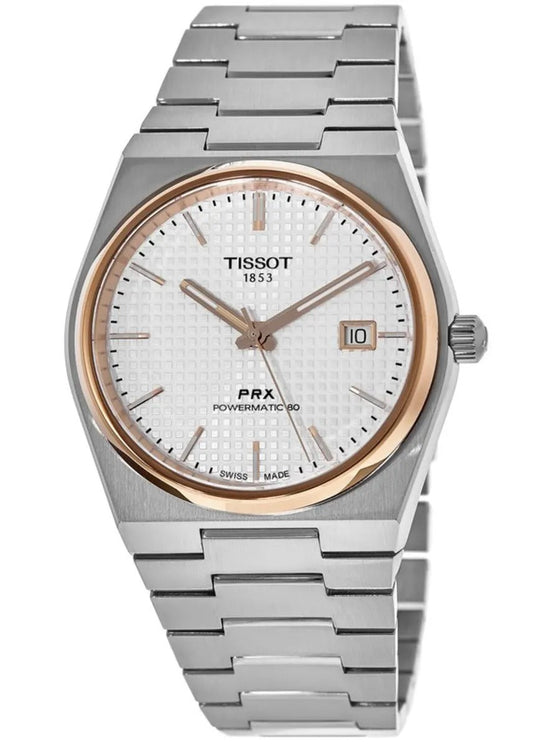 Tissot PRX Powermatic 80 Automatic Silver Dial Steel Reloj de hombre