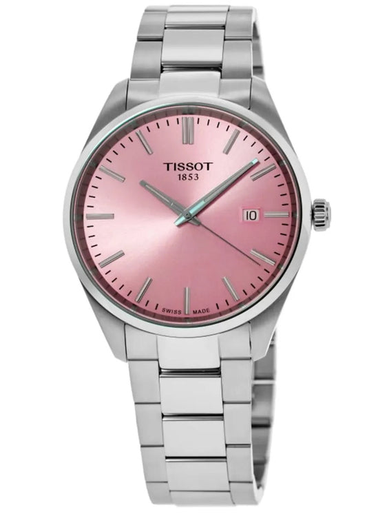 Tissot PR 100 Quartz 34mm Pink Dial Steel Reloj de mujer