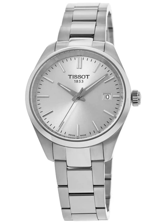 Tissot PR 100 Quartz 34mm Silver Dial Steel Reloj de mujer