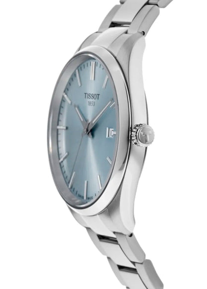 Tissot PR 100 Quartz 40mm Ice Blue Dial Steel