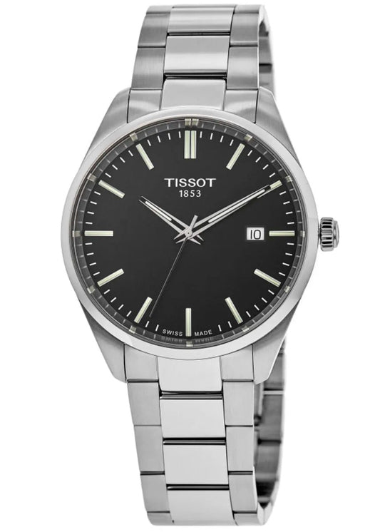 Tissot PR 100 Quartz Black Dial Stainless Steel Reloj de hombre