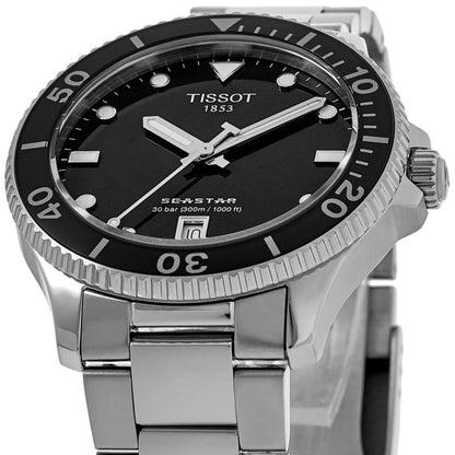 Tissot Seastar 1000 Quartz 36mm Black Dial Steel Unisex Watch