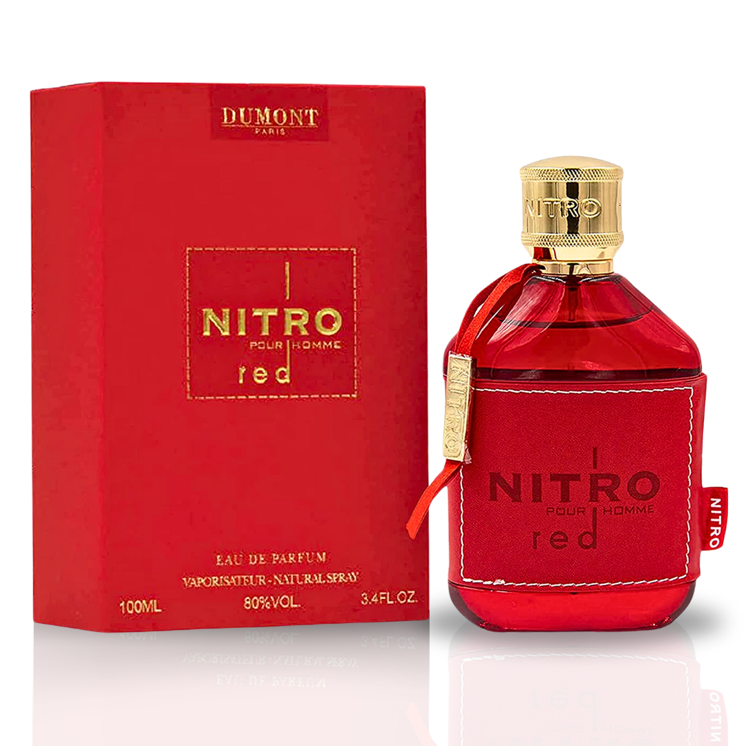 Nitro Red EDP 100ML (3.4OZ) By Dumont Paris | Long Lasting, Fruity, Floral, Woody Fragrance.