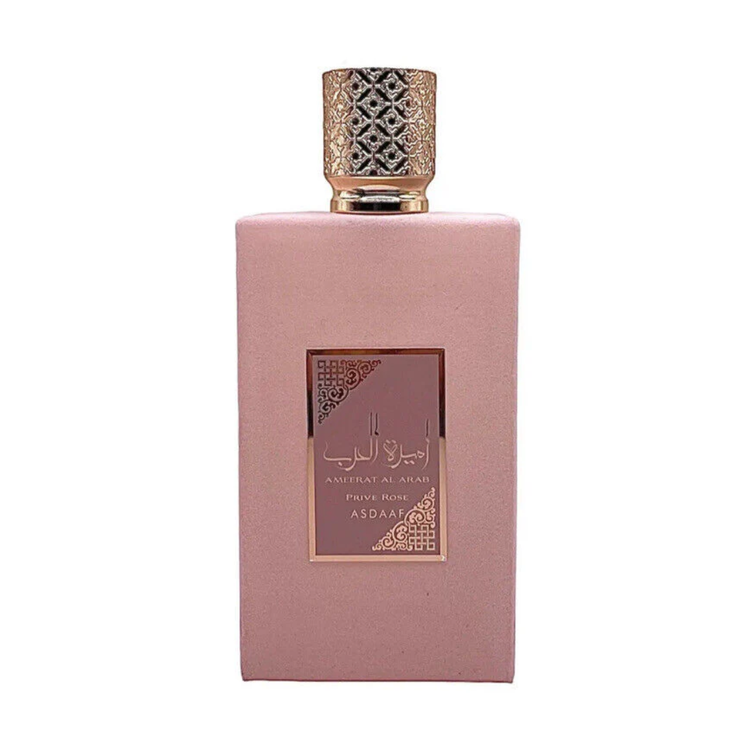 Ameerat Al Arab Prive Rose Eau de Parfum Spray 100ml (3.4 oz) by Asdaaf (Velvet Pouch)