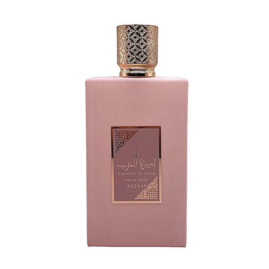 Ameerat Al Arab Prive Rose Eau de Parfum Spray 100ml (3.4 oz) by Asdaaf (Velvet Pouch)