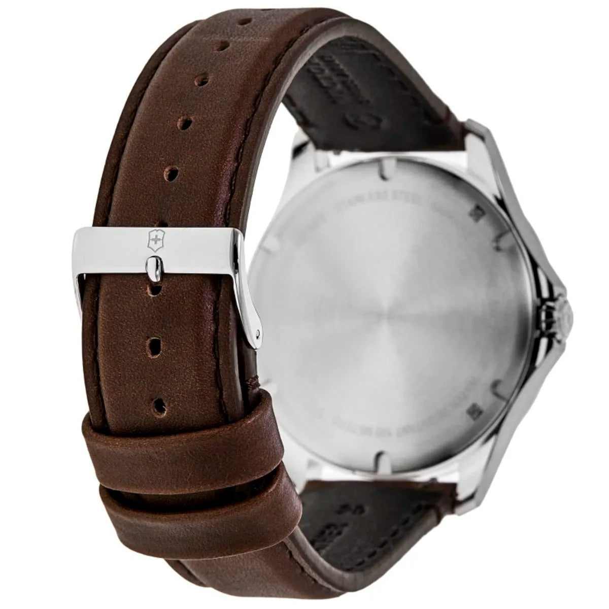 Victorinox Swiss Army Alliance Quartz White Dial Brown Leather Strap