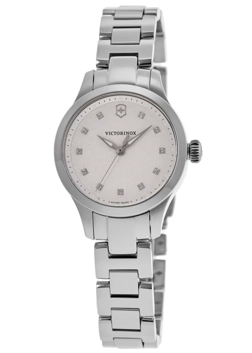Victorinox Swiss Army Alliance XS Quartz White Crystal Dial Steel Reloj de mujer