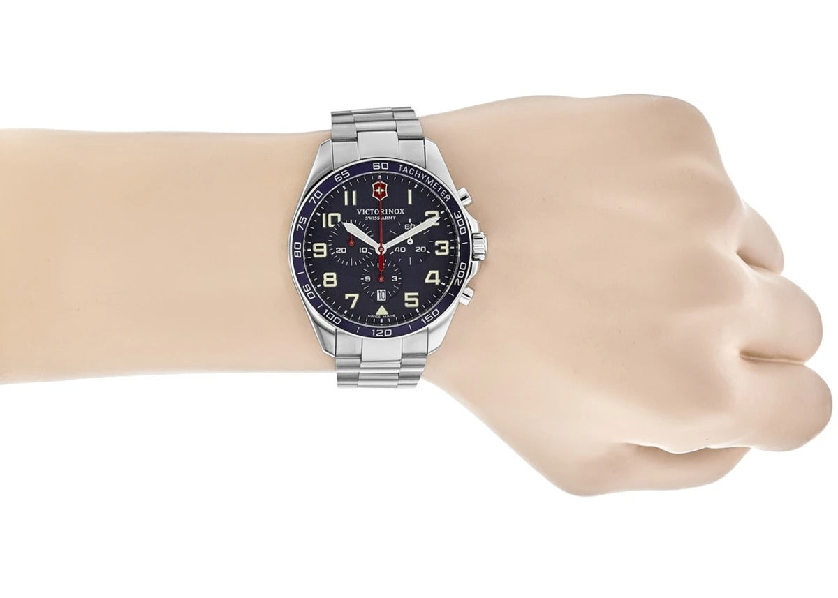 Victorinox Swiss Army Fieldforce Chronograph Blue Dial Steel