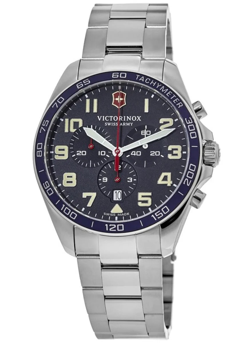 Victorinox Swiss Army Fieldforce Chronograph Blue Dial Steel Reloj de hombre