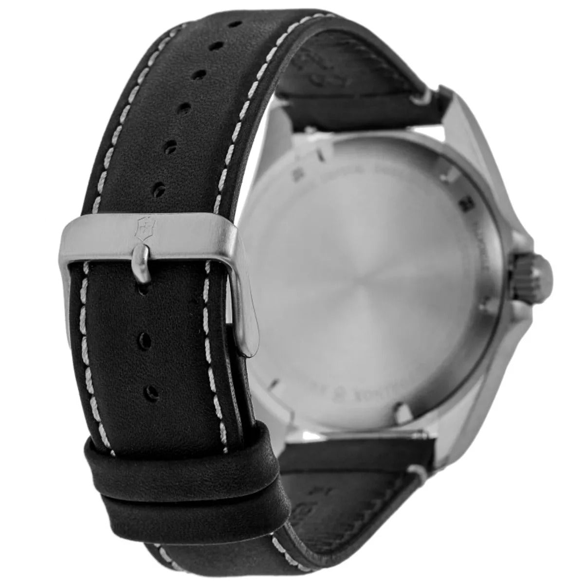 Victorinox Swiss Army Heritage Quartz Black Dial Leather Strap