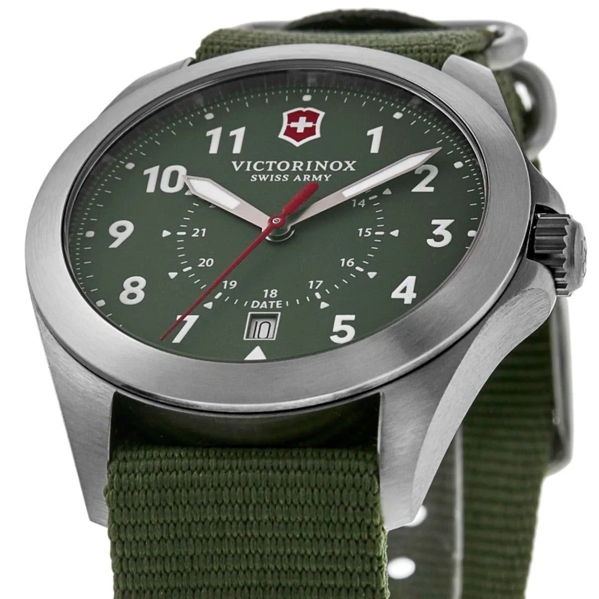Victorinox Swiss Army Heritage Quartz Green Dial Nylon Strap
