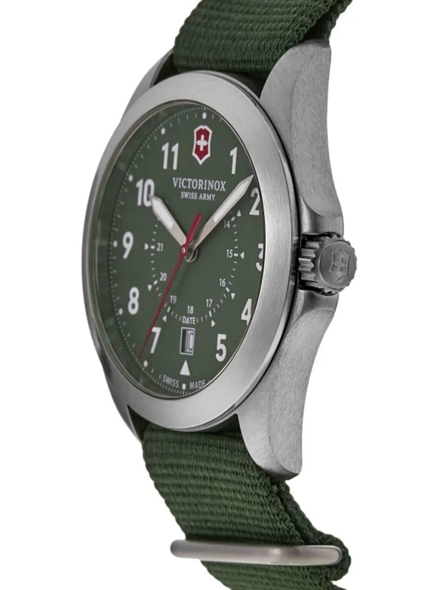 Victorinox Swiss Army Heritage Quartz Green Dial Nylon Strap