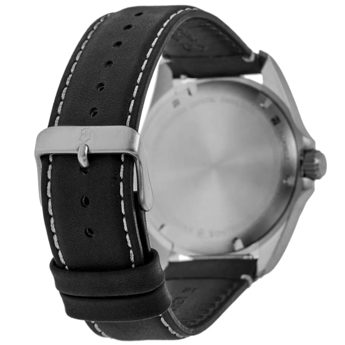 Victorinox Swiss Army Heritage Quartz White Dial Black Leather Strap