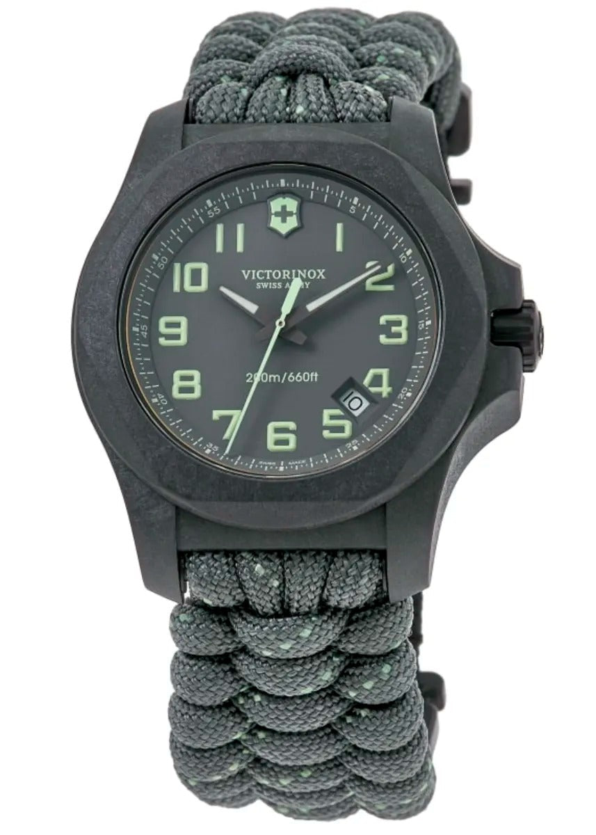 Victorinox Swiss Army I.N.O.X. Carbon Grey Dial Nylon Strap Reloj de hombre