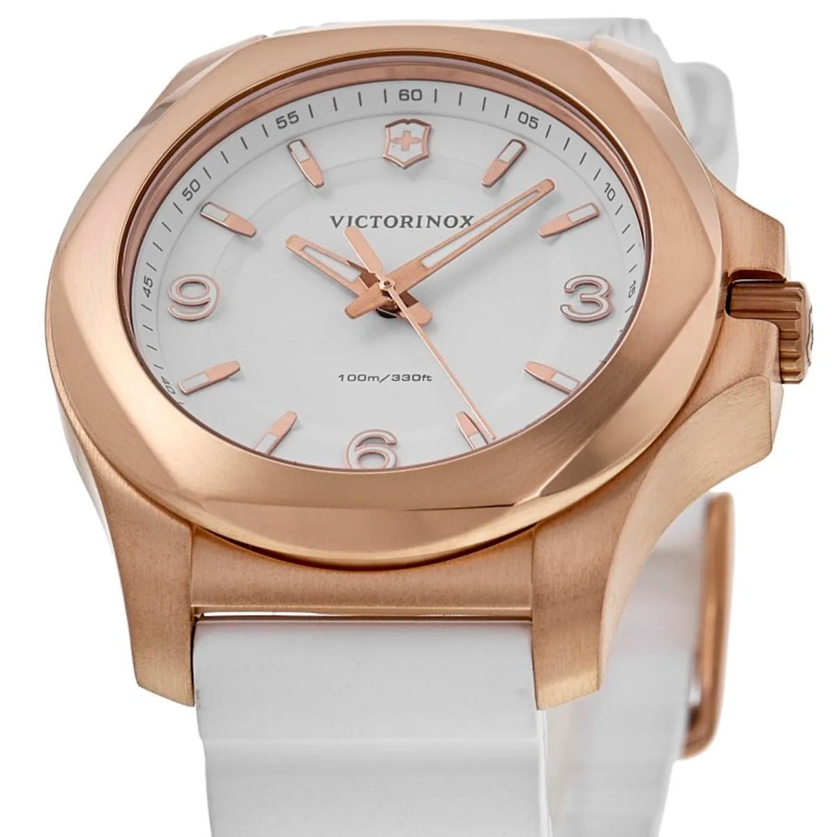 Victorinox Swiss Army I.N.O.X. V Quartz White Dial Rubber Strap