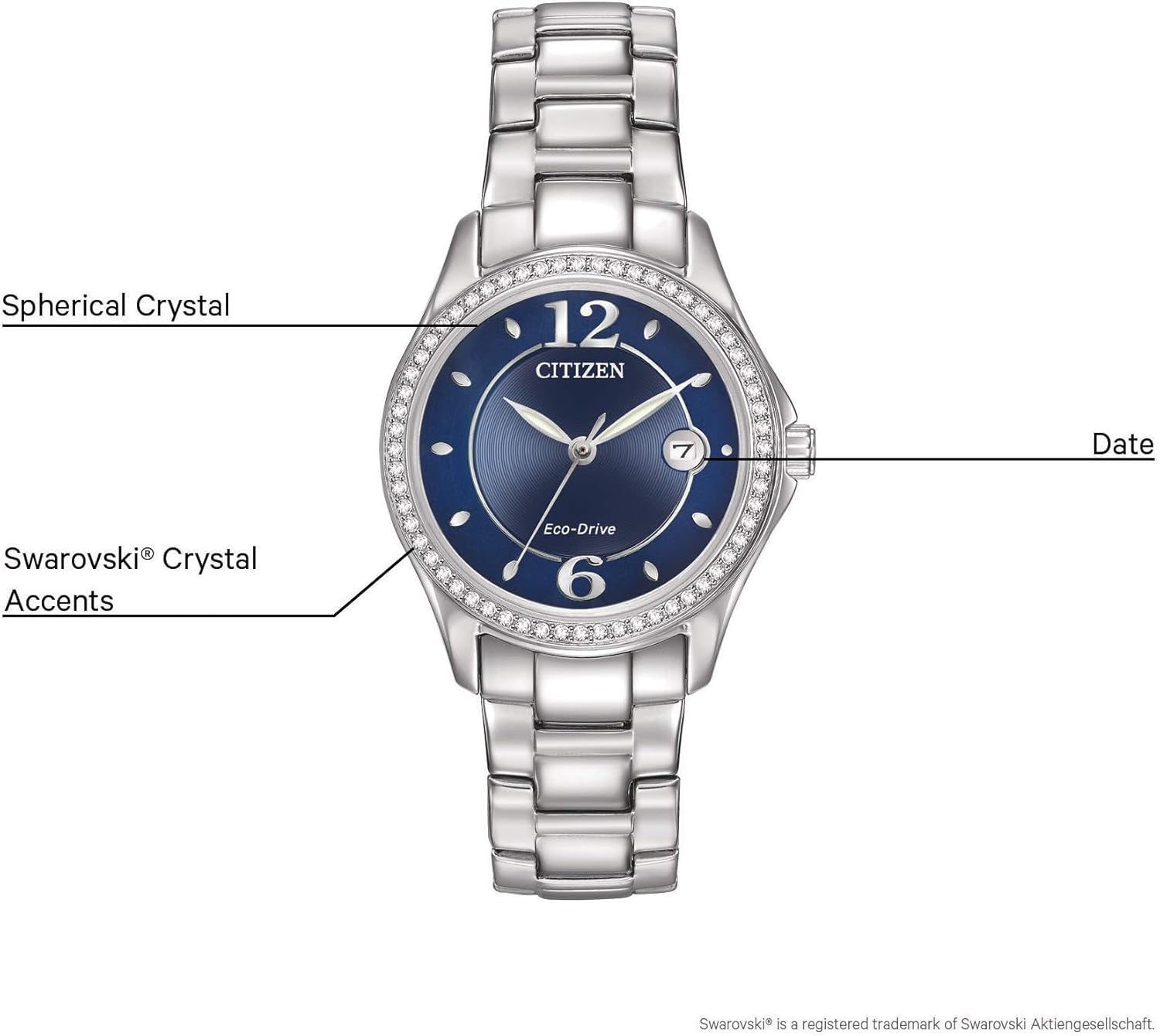 Citizen Eco-Drive Silhouette Crystal FE1140-86L
