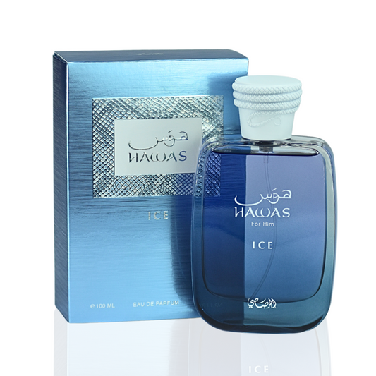 Hawas Ice for Men Eau de Parfum Spray 100ml (3.4 oz) by Rasasi