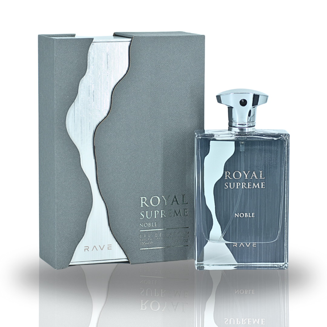 Royal Supreme Noble EDP Spray 100ML (3.4 OZ) by RAVE, Long Lasting Cologne, Perfume For Men & Women
